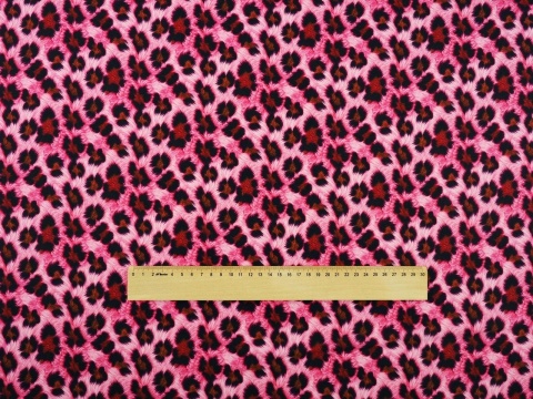 jedwab w różową panterkę