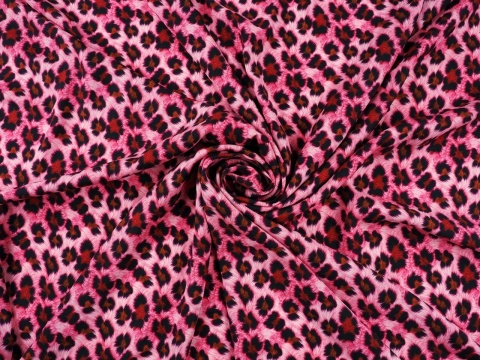 jedwab w różową panterkę