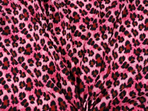 jedwab w różową panterkę