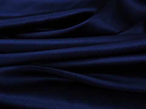 jedwab elastyczny ciemny granat