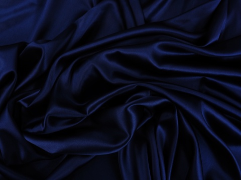 jedwab elastyczny ciemny granat