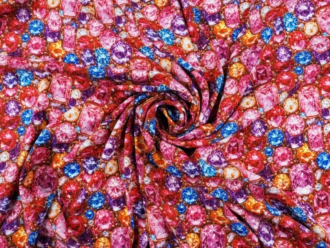 jedwab w gęste klejnoty