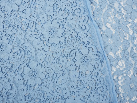 błękitna koronka gipiura