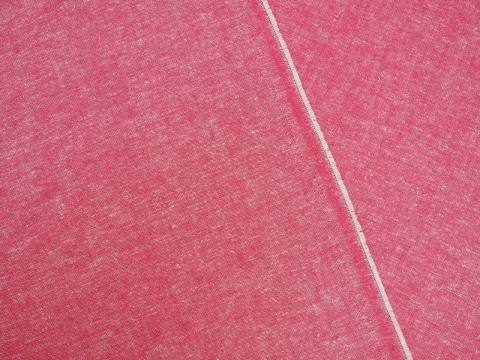 tkanina z lnem w kolorze różowym melanżowym