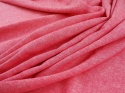 tkanina z lnem w kolorze różowym melanżowym