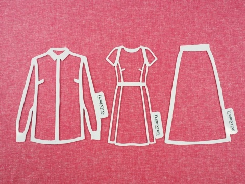 tkanina z lnem w kolorze różowym melanżowym