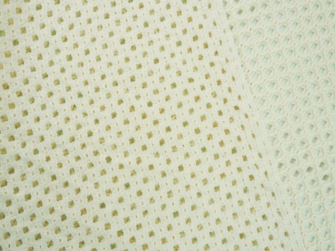 bawełniana siatka ażurowa w kolorze śmietanowym