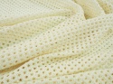 bawełniana siatka ażurowa w kolorze śmietanowym