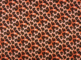 wiskoza w pomarańczową panterkę