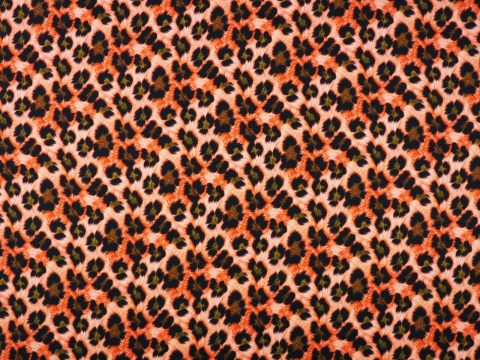 wiskoza w pomarańczową panterkę