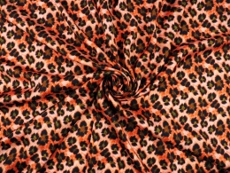 wiskoza w pomarańczową panterkę