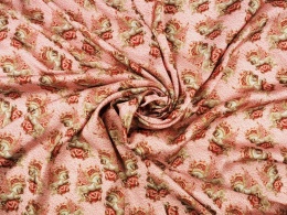 wiskoza w pegazy na różowym tle w perełki