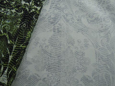 Bawełna Roberto Cavalli - Zielone ornamenty Bawełna Roberto Cavalli - Zielone ornamenty