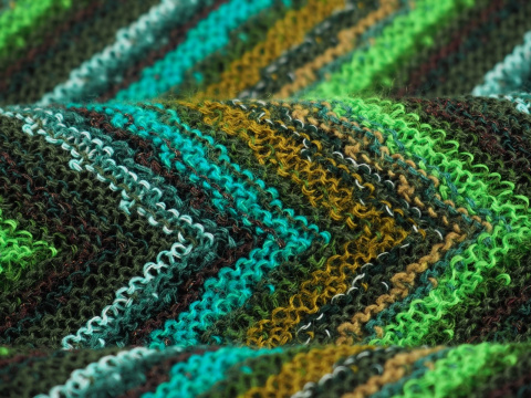 Wełna Missoni - Odcienie zieleni zygzak (cieńsza) Wełna Missoni - Odcienie zieleni zygzak (cieńsza)