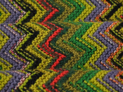 Wełna Missoni - Oliwkowo-żółty zygzak Wełna Missoni - Oliwkowo-żółty zygzak