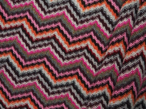 Wełna Missoni - Szaro-różowy zygzak Wełna Missoni - Szaro-różowy zygzak