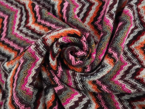 Wełna Missoni - Szaro-różowy zygzak Wełna Missoni - Szaro-różowy zygzak