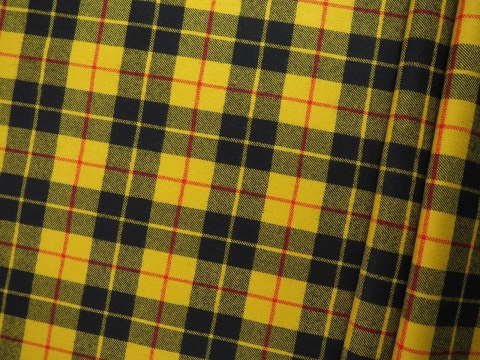 Wełna z Biella - Musztardowa krata Wełna z Biella - Musztardowa krata