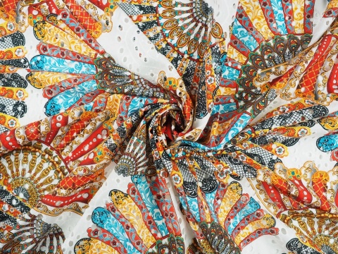 bawełna sangallo ażurowa wachlarze na spódnice sukienki koszule florentine