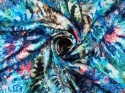 wloska satyna jedwabna w abstrakcyjny wzor jedwab elastyczny florentine