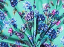 jedwabna satyna elastyczna w kwiatowy wzor w hortensje florentine
