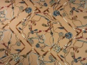 naturalny jedwab satyna we wzor w stylu gucci paski florentine