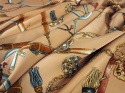 naturalny jedwab satyna we wzor w stylu gucci paski florentine