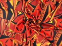 elastyczna wiskoza zimna w geometryczny wzór na sukienkę spódnicę koszulę florentine