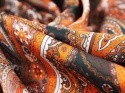 satyna wiskozowa elastyczna w orientalny wzor paisley florentine