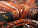 satyna wiskozowa elastyczna w orientalny wzor paisley florentine