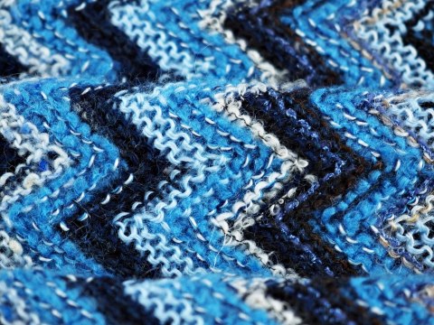 Wełna Missoni - Niebiesko-granatowy zygzak Wełna Missoni - Niebiesko-granatowy zygzak