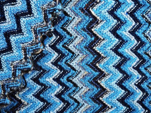 Wełna Missoni - Niebiesko-granatowy zygzak Wełna Missoni - Niebiesko-granatowy zygzak