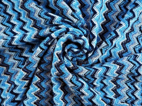 Wełna Missoni - Niebiesko-granatowy zygzak Wełna Missoni - Niebiesko-granatowy zygzak