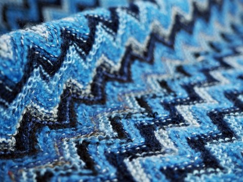 Wełna Missoni - Niebiesko-granatowy zygzak Wełna Missoni - Niebiesko-granatowy zygzak
