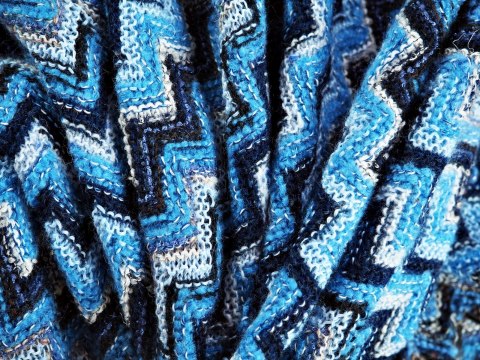 Wełna Missoni - Niebiesko-granatowy zygzak Wełna Missoni - Niebiesko-granatowy zygzak