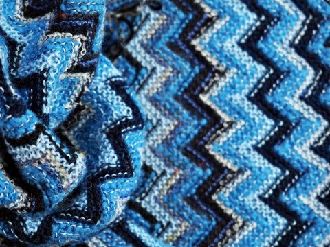 Wełna Missoni - Niebiesko-granatowy zygzak Wełna Missoni - Niebiesko-granatowy zygzak