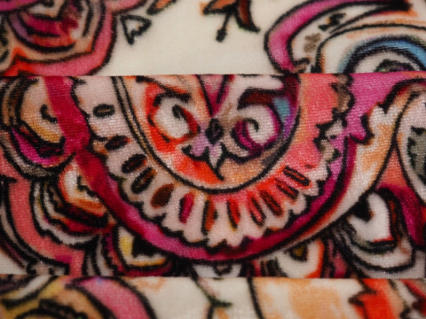 Welur jedwabny - Orientalny paisley Welur jedwabny - Orientalny paisley