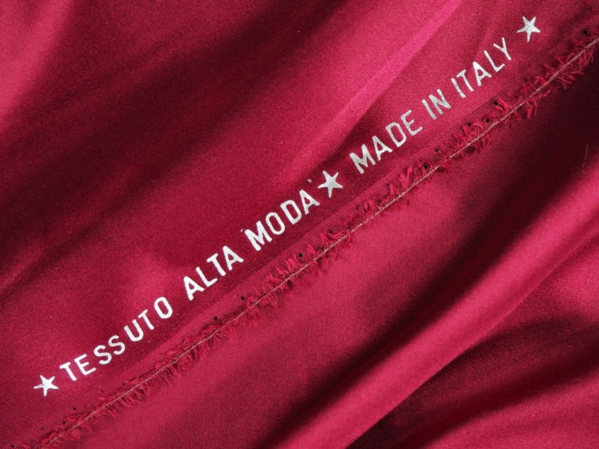 Jedwab elastyczny Alta Moda - Wino jasne bordo Jedwab elastyczny Alta Moda - Wino jasne bordo