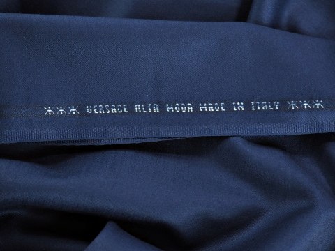 Wełna double face - Granat denim Wełna double face - Granat denim