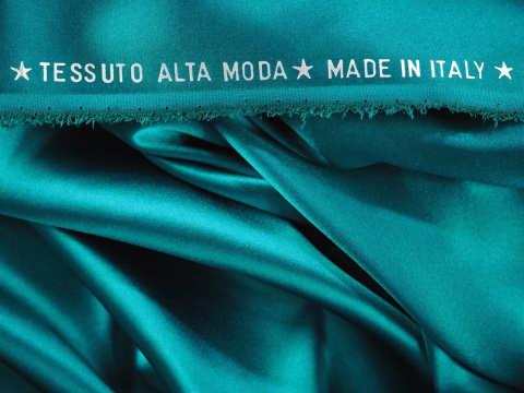 Jedwab elastyczny Alta Moda - Morska zieleń Jedwab elastyczny Alta Moda - Morska zieleń