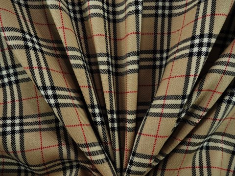 Wełna Burberry - Klasyczna krata Wełna Burberry - Klasyczna krata