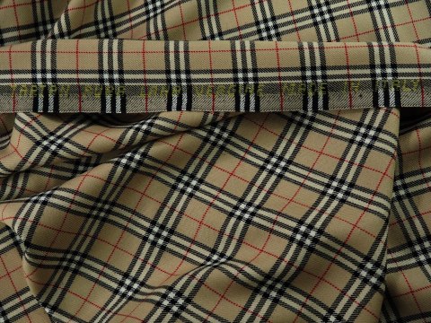 Wełna Burberry - Klasyczna krata Wełna Burberry - Klasyczna krata