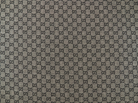 Żakard Gucci - Logotyp czerń i beż Żakard Gucci - Logotyp czerń i beż