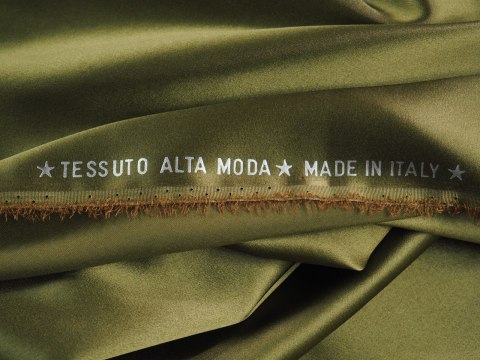 Jedwab elastyczny Alta Moda - Ciemna oliwka Jedwab elastyczny Alta Moda - Ciemna oliwka