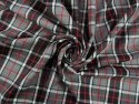 Wełna - Czarno-biała krata tartan Wełna - Czarno-biała krata tartan