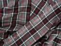 Wełna - Czarno-biała krata tartan Wełna - Czarno-biała krata tartan