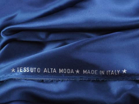 Jedwab elastyczny Alta Moda - Granat Jedwab elastyczny Alta Moda - Granat