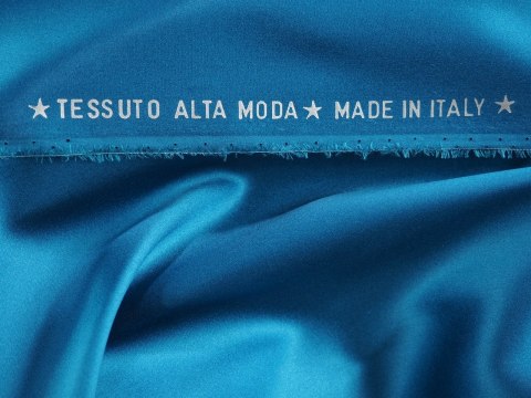 Jedwab elastyczny Alta Moda - Ciemny morski Jedwab elastyczny Alta Moda - Ciemny morski