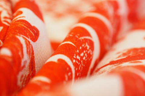 Jedwab Alta Moda - Pomarańczowy wzór Jedwab Alta Moda - Pomarańczowy wzór