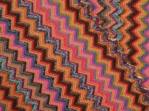 Wełna Missoni - Morelowo-różowy zygzak Wełna Missoni - Morelowo-różowy zygzak